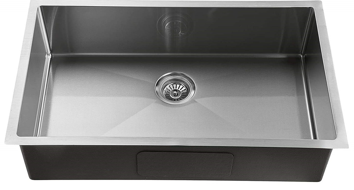 32-inch Undermount Kitchen Sink Single Bowl